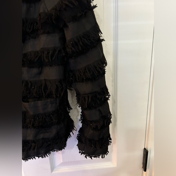 GUC Elizabeth and James Sunday Fringe Wool Silk Jacket Size S - Picture 8 of 9